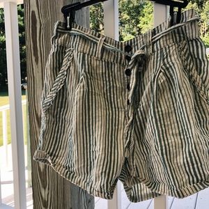 Free People Striped Shorts